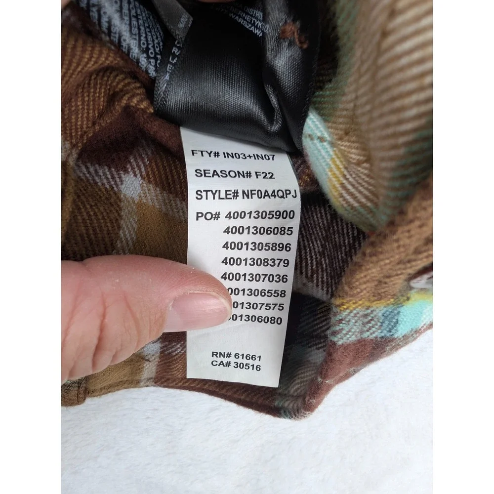 The North Face Arroyo Flannel Mens Small Brown Plaid NWT